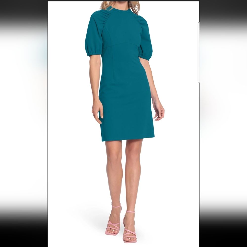 Donna Morgan - Puff Sleeve Mini Dress